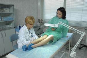 Lasertherapie bei Krampfadern in den Beinen