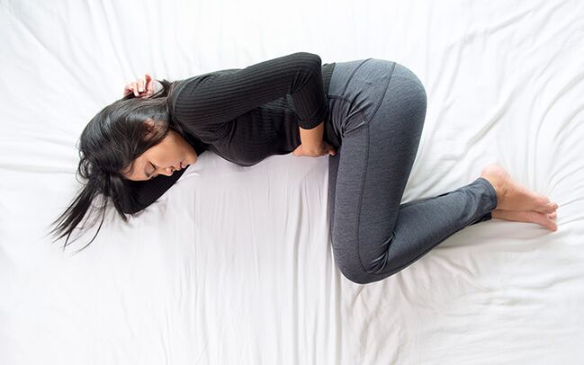 Krampfadern des Beckens bei einer Frau