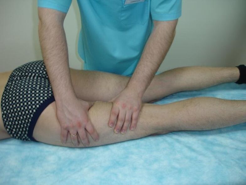 Massage für Krampfadern an den Beinen bei Männern